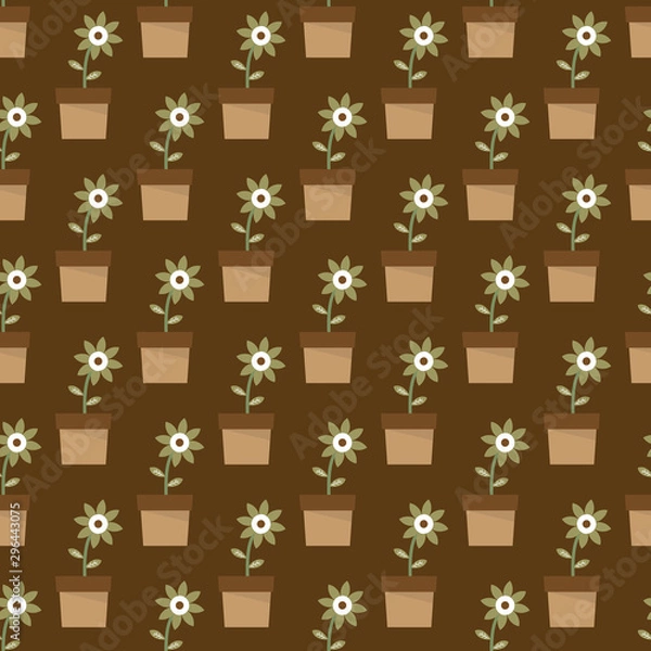Obraz Flower seamless pattern vector design