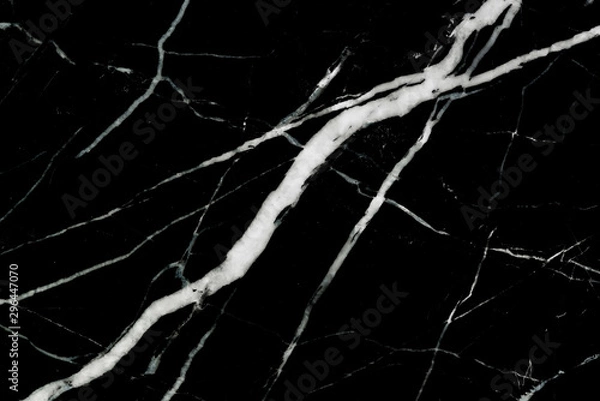 Obraz Black marble texture stone background.