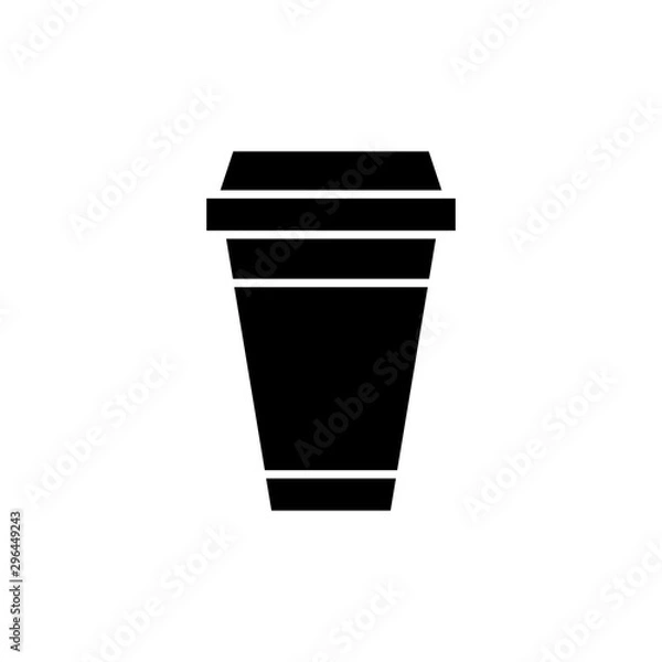 Fototapeta Disposable coffee cup icon