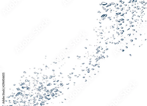 Fototapeta bubbles isolated on white background