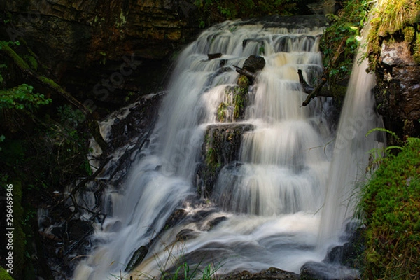 Fototapeta A small tiered tributary stream.