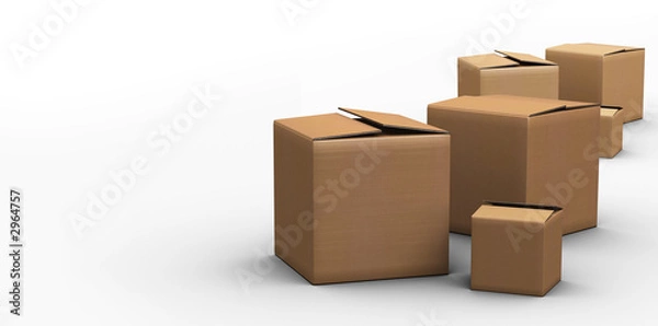 Obraz boites cartons