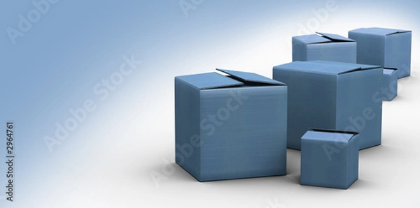 Obraz boites cartons