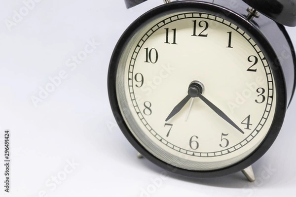 Fototapeta clock isolated on white background