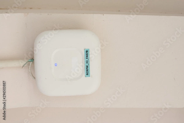 Fototapeta light switch on white wall