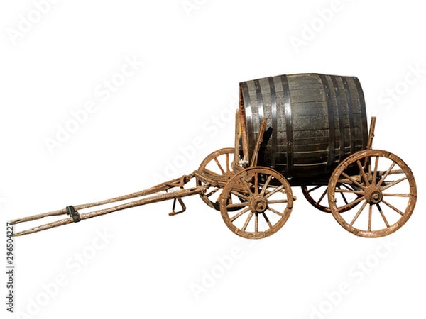 Obraz An old wine barrel in the town of Melnik-Bulgaria_1