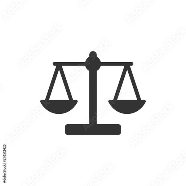 Obraz Scales icon vector Balance symbol illustration EPS 10