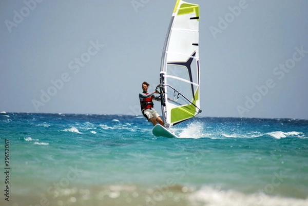 Fototapeta windsurfing w ruchu