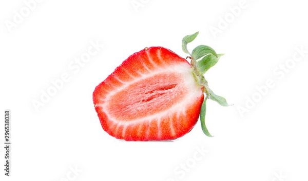 Fototapeta strawberries over white background