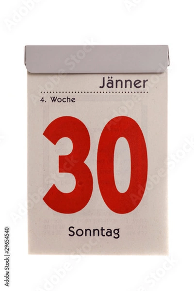 Obraz Abrisskalender