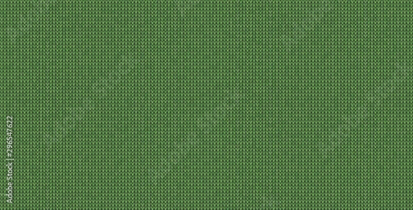 Obraz Vector green christmas seamless knitting texture.