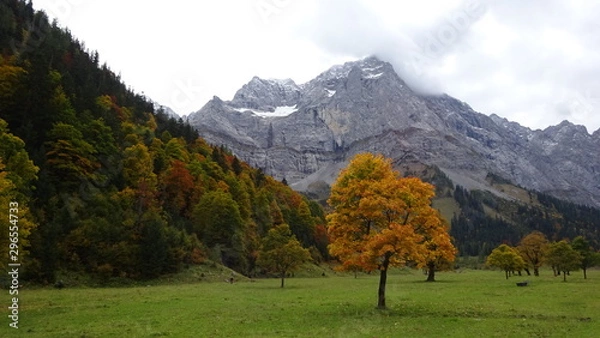 Obraz Der Herbst in Bayern:  Tegernsee mit Booten