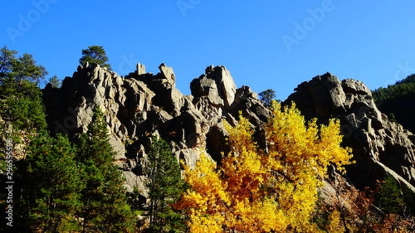 Obraz Colorado Rockies bei Boulder / Denver. Herbst / Fall / Indian Summer