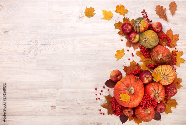 Obraz Thanksgiving background. Autumn harvest