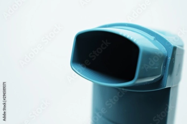 Fototapeta Blue Inhaler for Asthma Sufferers