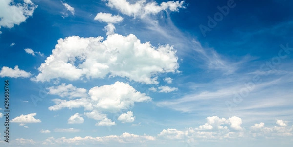 Obraz blue sky clouds