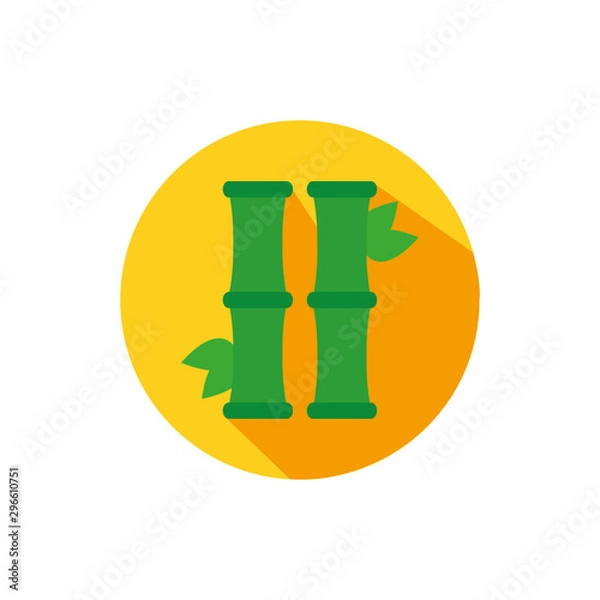 Obraz Isolated plant with leaves block vector design