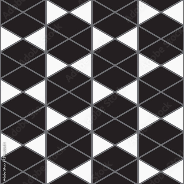 Fototapeta Pattern geometry of hexagon background. Pattern is on swatch panel.