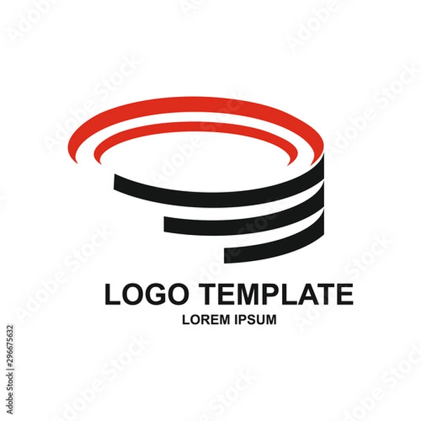 Obraz Red Arena, Colosseum Icon Vector Logo design
