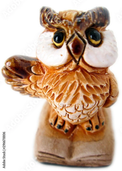 Obraz 解説するフクロウ人形