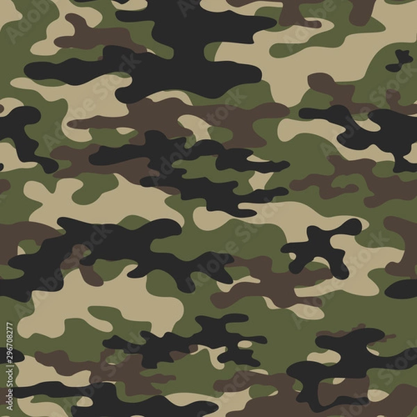 Fototapeta  Camouflage pattern for seamless vector print. Modern style.