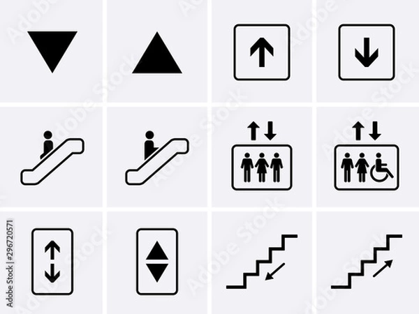 Fototapeta Zestaw ikon windy.