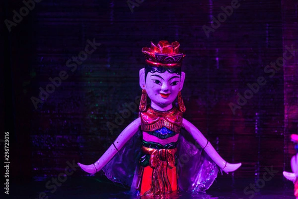 Fototapeta Water puppetry is a tradition that dates back as far as the 11th century when it originated in the villages of the Red River Delta area of northern Vietnam