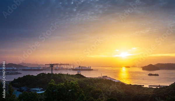 Fototapeta 長崎の夕陽