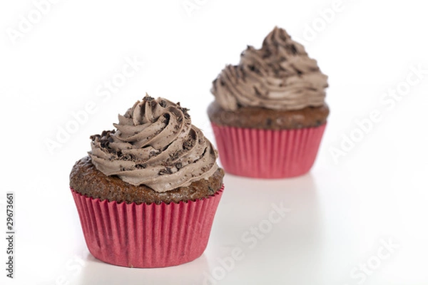 Obraz Two Chocolate Cupcakes