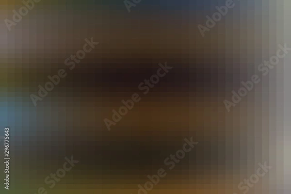 Fototapeta Blurry rectangular design. Figure in pixel style. Abstract mosaic for decoration and background. The pattern with repeating rectangles can be used for background