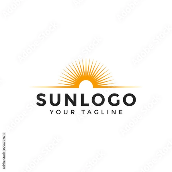Obraz Abstract Sun Logo Design Template