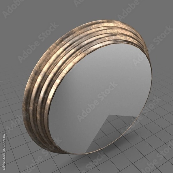 Fototapeta Okrągłe lustro ścienne 1