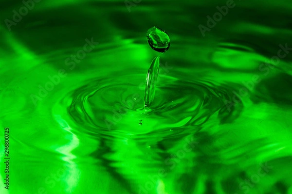 Fototapeta Amazing macro highspeed shot of colorful waterdrops
