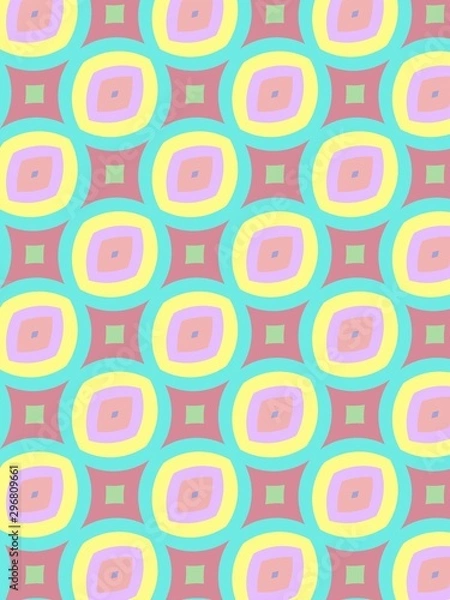Obraz Multicoloured Seamless Pattern with Circles