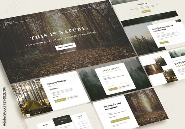 Obraz Website Layout Set