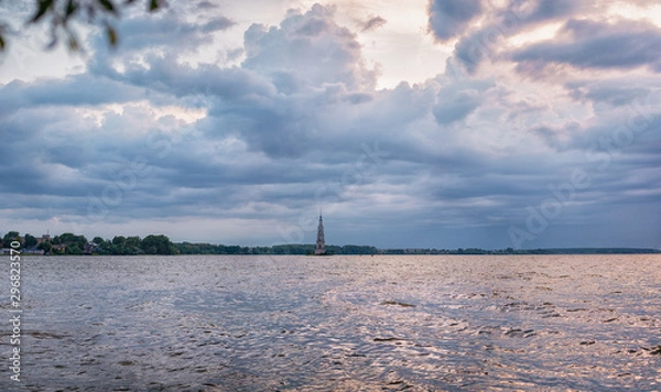 Fototapeta clouds over the sea