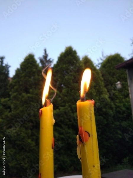 Obraz candle in the garden