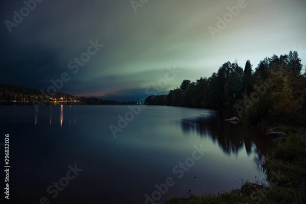Fototapeta Arctic Sky in Rovaniemi