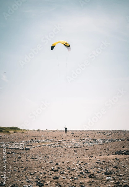 Fototapeta Kitesurfer in Klitmøller