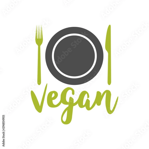Obraz Vegan Logo