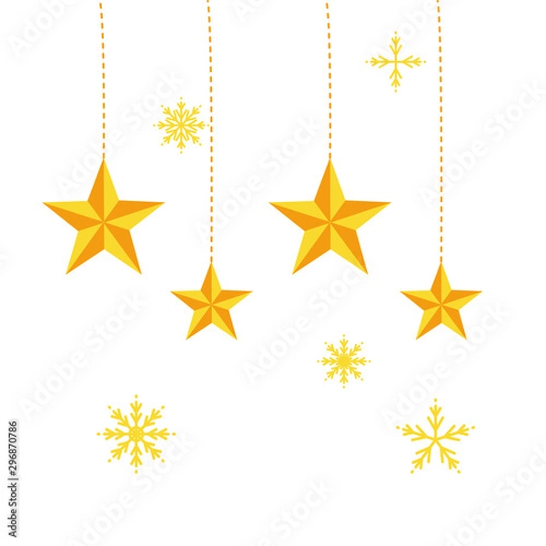 Fototapeta Christmas ornament vector happy holiday icon design