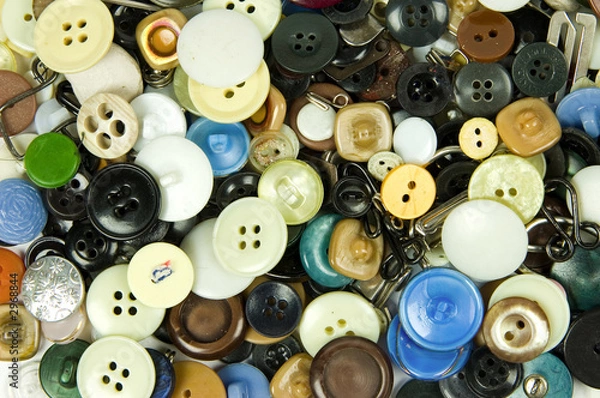 Obraz buttons and tailoring accessories background