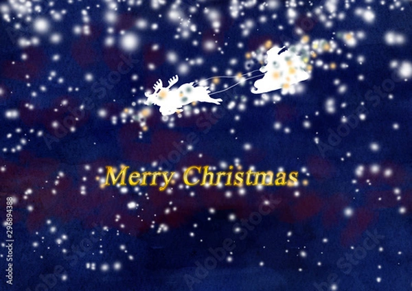 Fototapeta クリスマスイメージイラスト