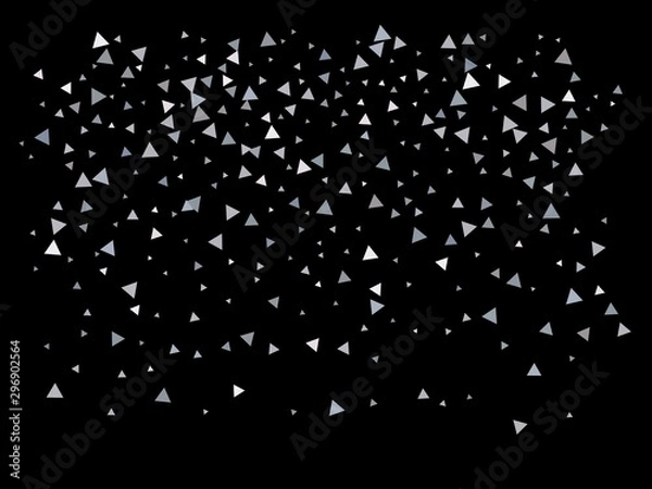 Fototapeta Colorful confetti triangles falling.