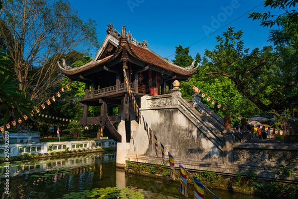 Obraz One Pillar pagoda in Hanoi, Vietnam