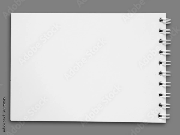 Obraz Blank one face white paper note book