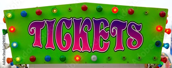 Obraz ticket sign