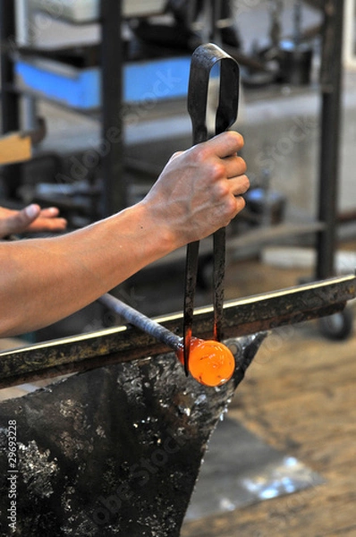 Obraz Glasherstellung