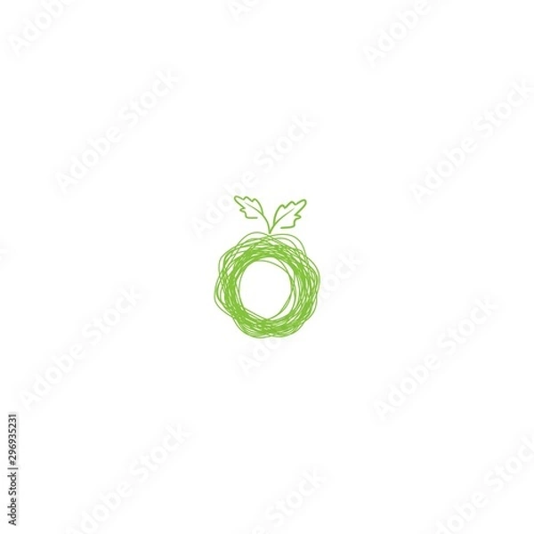 Fototapeta abstract fruit logo