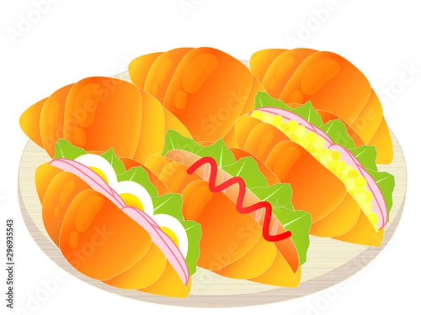 Obraz バターロールバン